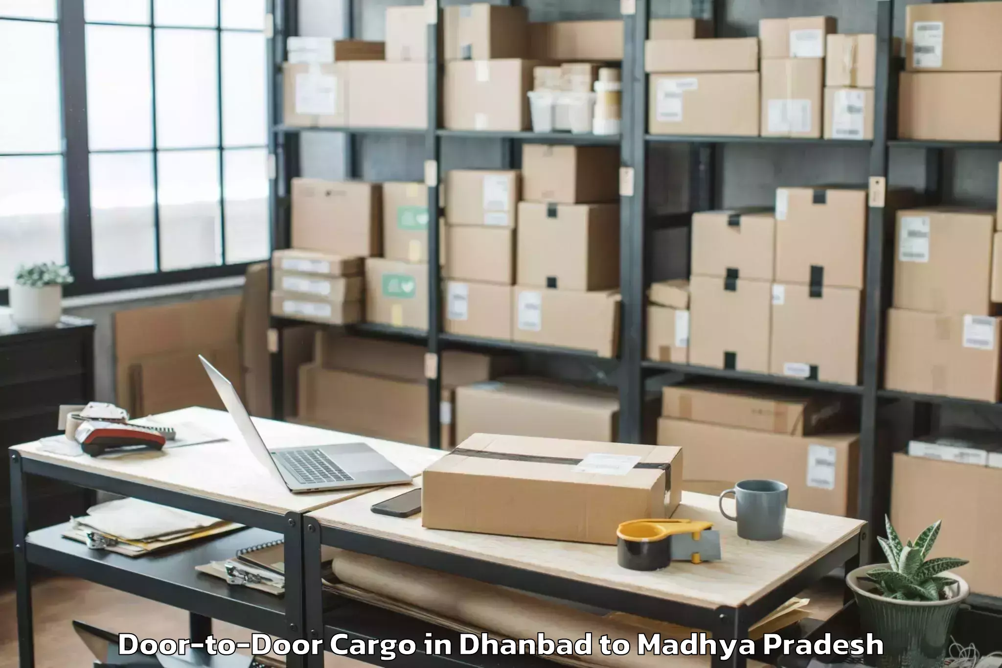 Hassle-Free Dhanbad to Pohri Door To Door Cargo